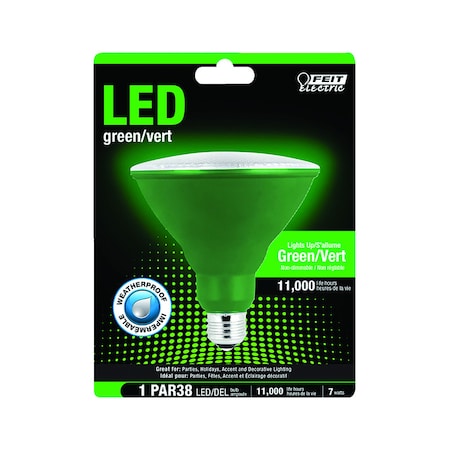 Feit Electric Feit PAR38 E26 (Medium) LED Bulb Green 120 Watt Equivalence 1 pk PAR38G10KLED/BX